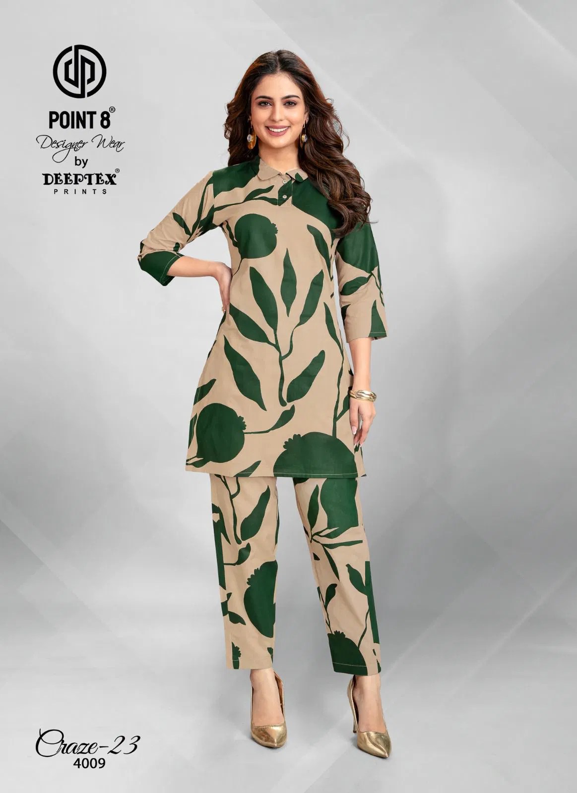 Craze 23 Vol 4 By Deeptex Cotton Printed Cord Set Suppliers In India